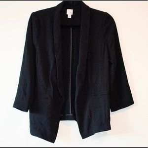 LC Lauren Conrad Womens Black Jacket Blazer